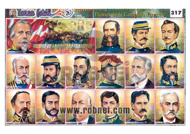 Guerra Del Pacifico Heroes De Campana Terrestre